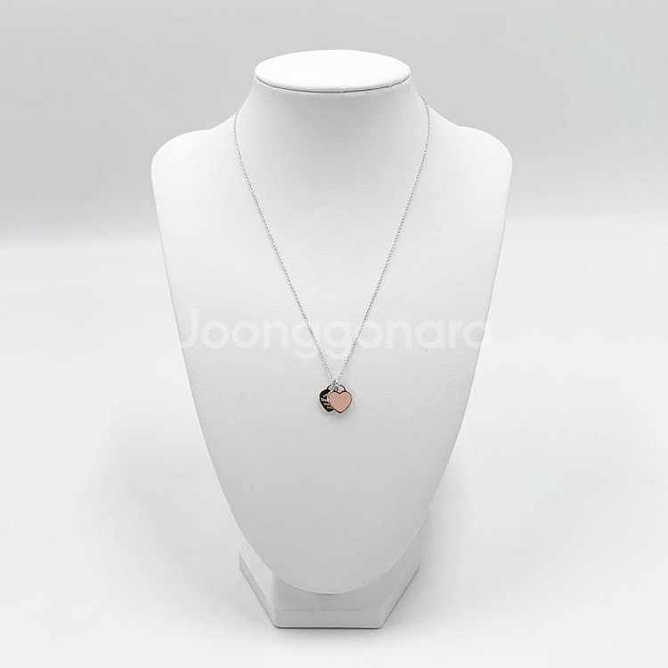 티파니 리턴 투 더블 하트핑크 목걸이 풀구성 NO.88--1