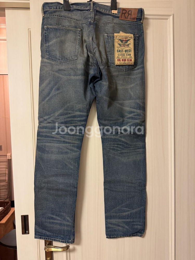 RRL 더블알엘 랄프로렌 36 하이슬림 셀비지 데님--1