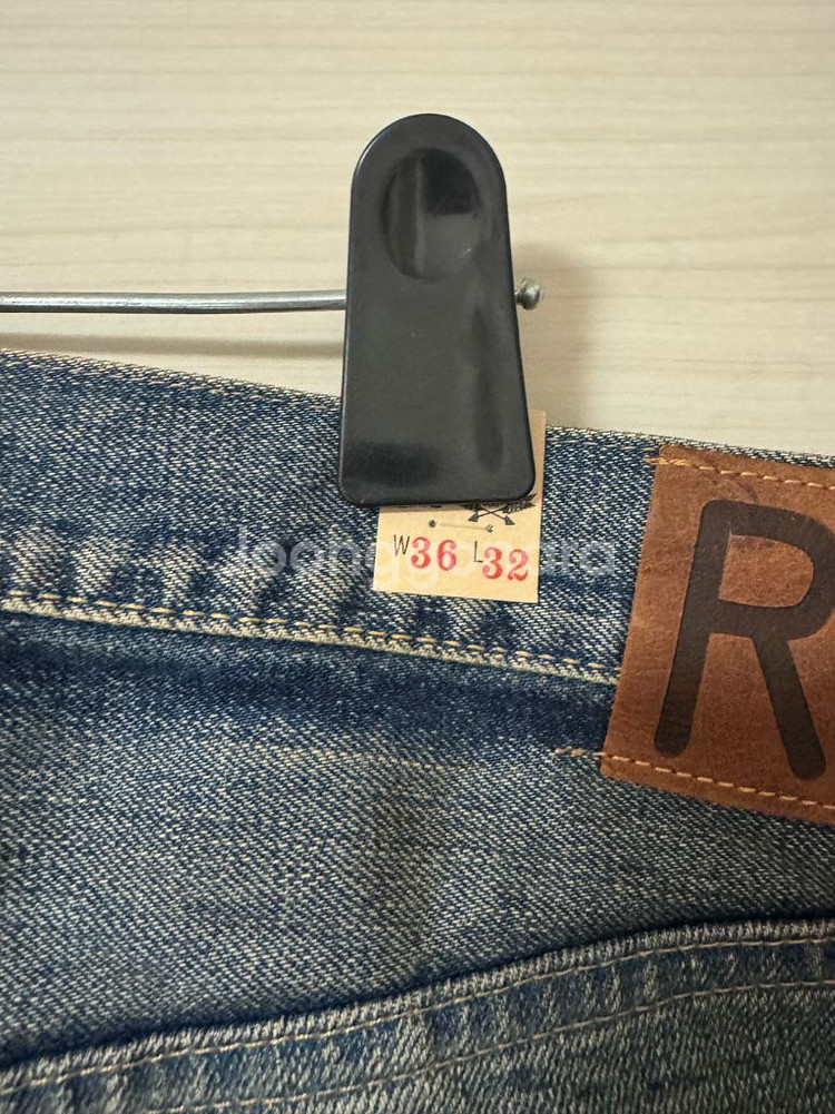 RRL 더블알엘 랄프로렌 36 하이슬림 셀비지 데님--3