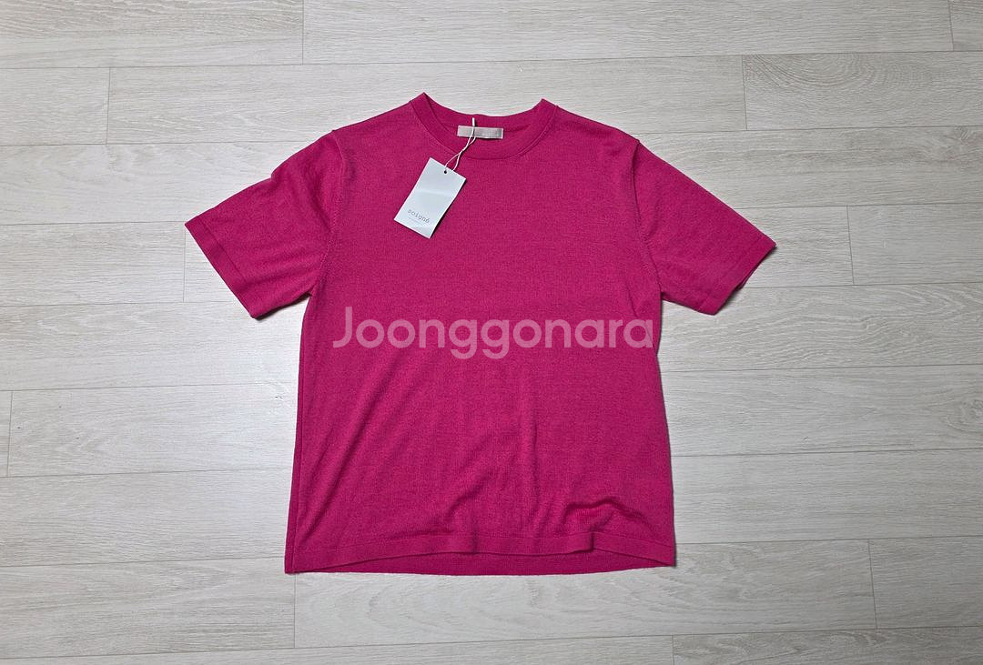 스와니에 캐시미어100 니트 핑크 새상품!--7