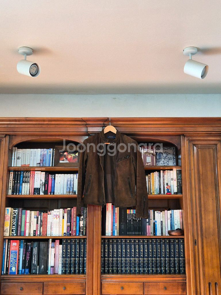 폴로 스웨이드 카페 레이서 자켓 (의류--0