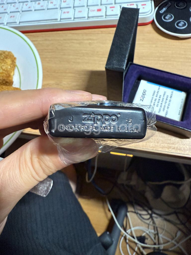 [중고] zippo 30개의 소원과 기도 라이터--1