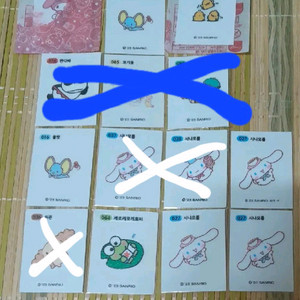 무료배송 산리오띠부씰 2개 선택 피짱즈 시나모롤 마멜