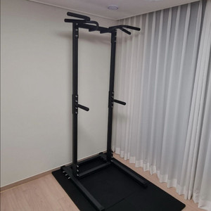 재미어트 힘콩 철봉/ 블랙/ 딥스, 풀업/ 두가지 손잡