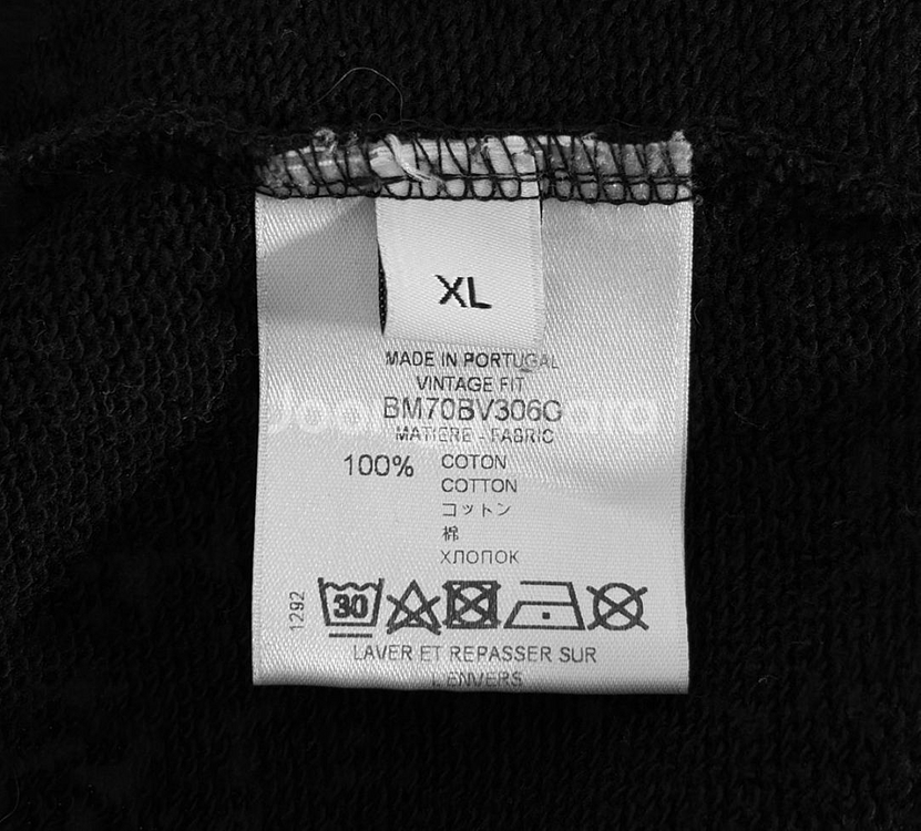 [XL] 지방시 남성 빈티지 크랙 로고 크루넥 맨투맨 블랙--7