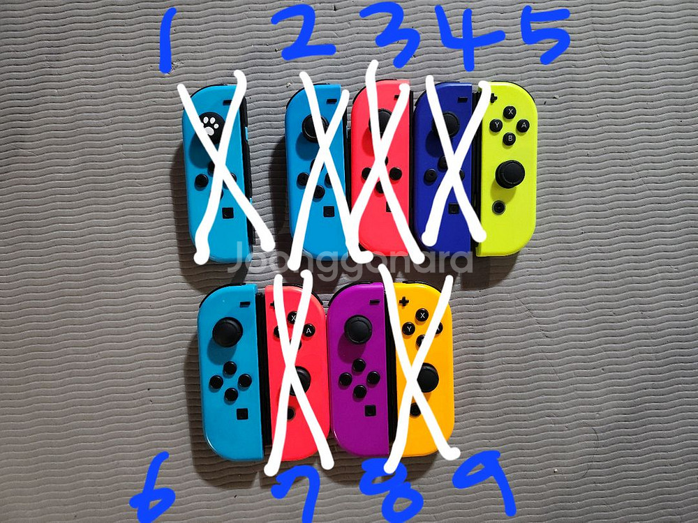 닌텐도 스위치 정품 조이콘 왼쪽, 오른쪽 개별 단품--0