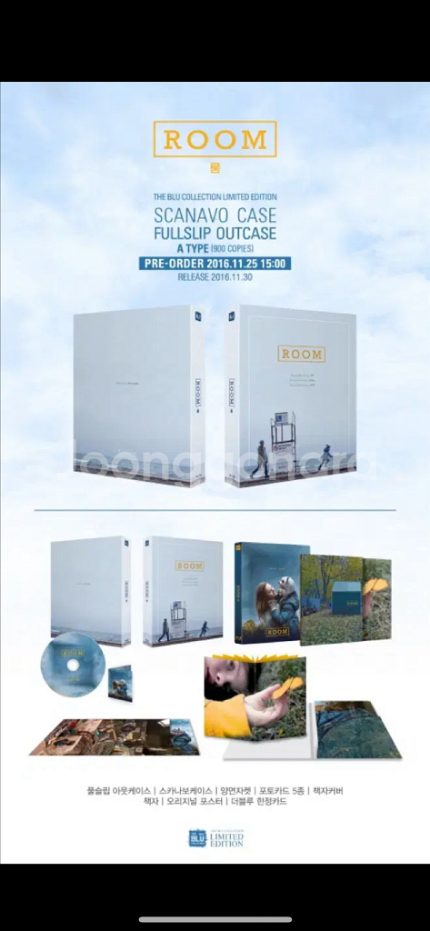 [블루레이] 룸 : 풀슬립 넘버링 한정판 (A Type--4