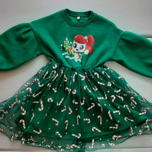 7세 사이즈 티니핑 기모 크리스마스 원피스 23000원