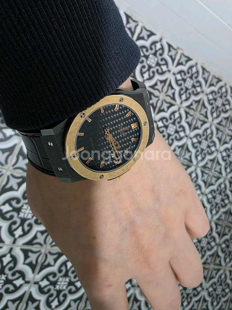 위블로 클래식퓨전 42미리 블랙세라믹 킹골드 풀셋--0