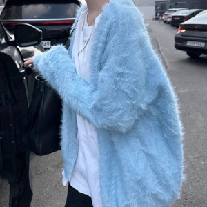 헤더먼트 테디가디건 베이비블루