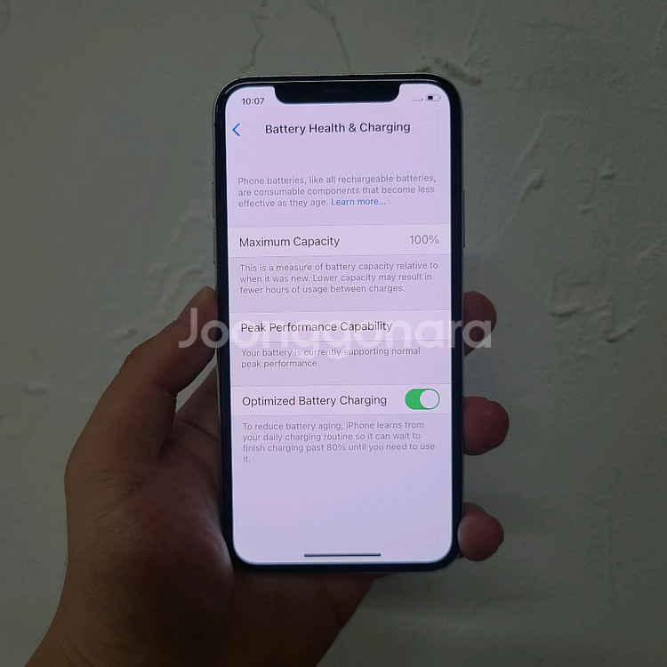 [S급/100%] 아이폰 X 64기가 실버 64gb--5