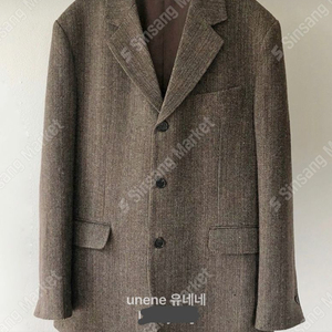 미뉴에트 가네스라 오디너리먼트 유네네 헤링본 자켓 레오