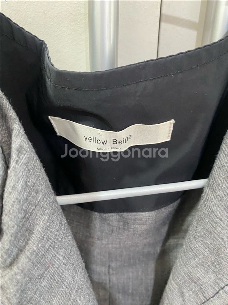 제평 엘로우베이지 간절기코트--2