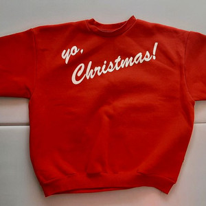 120사이즈 크리스마스 기모 맨투맨 16000원