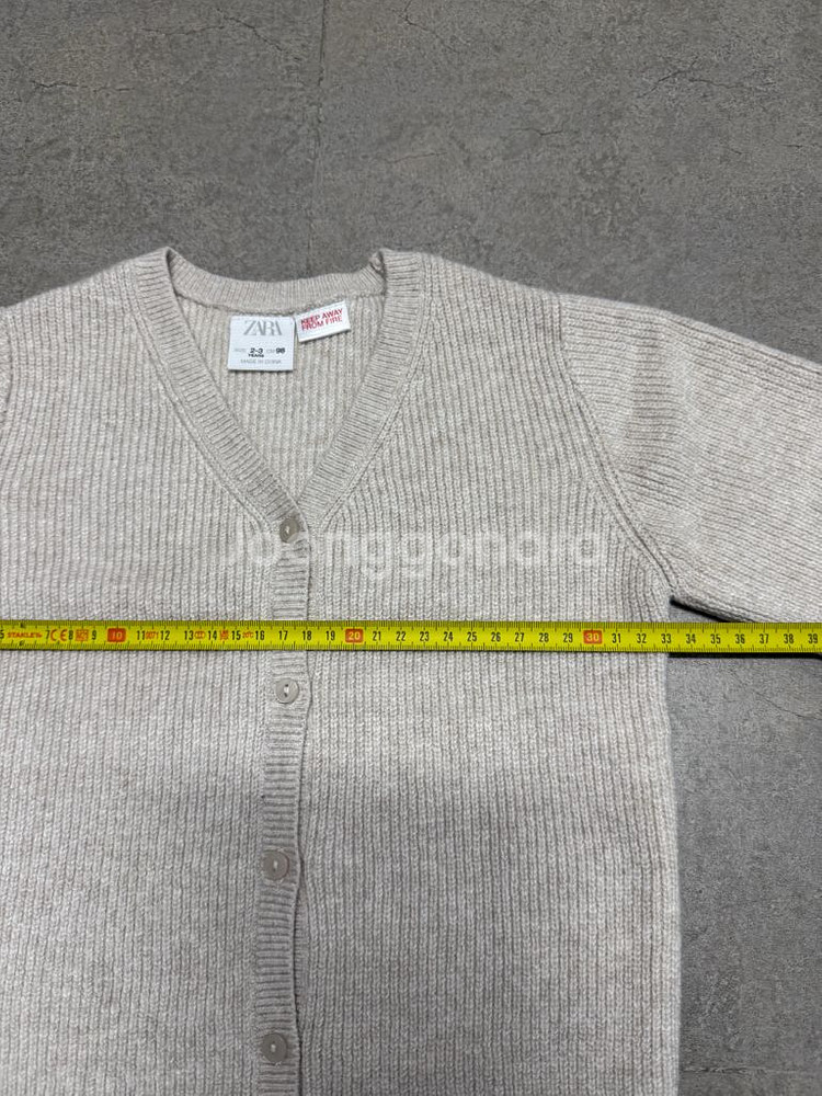 H&M 아기 유아 가디건 미착용 오트밀 98 2~3T--3