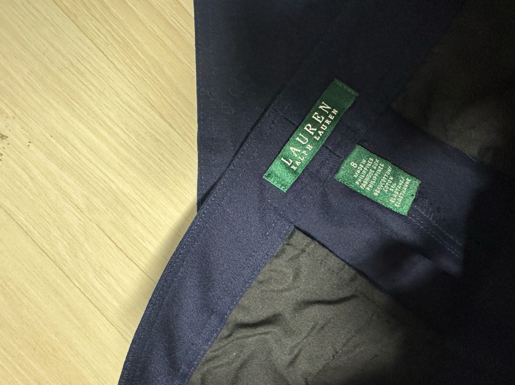 여성 랄프로렌 그린라벨 네이비 7부 치노팬츠 이미지