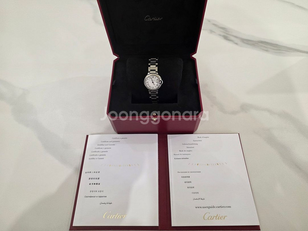 까르띠에 발롱블루 28MM 쿼츠 15년--1