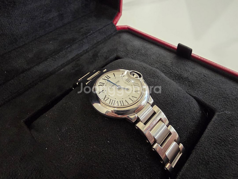 까르띠에 발롱블루 28MM 쿼츠 15년--4