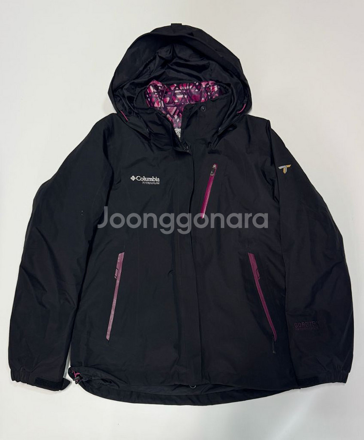 여성 컬럼비아 티타늄 고어텍스 구스다운 바람막이 점퍼--0