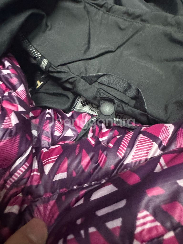 여성 컬럼비아 티타늄 고어텍스 구스다운 바람막이 점퍼--4