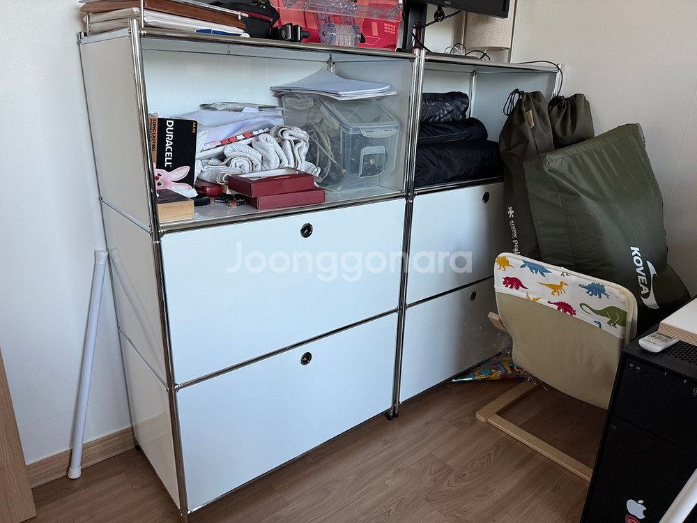 마켓비 심플리 bc262 화이트 3단 수납장--0