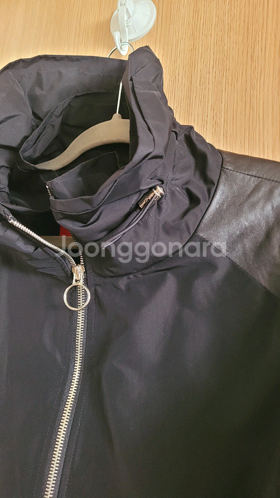 신장경 양가죽배색롱점퍼 55-66--2