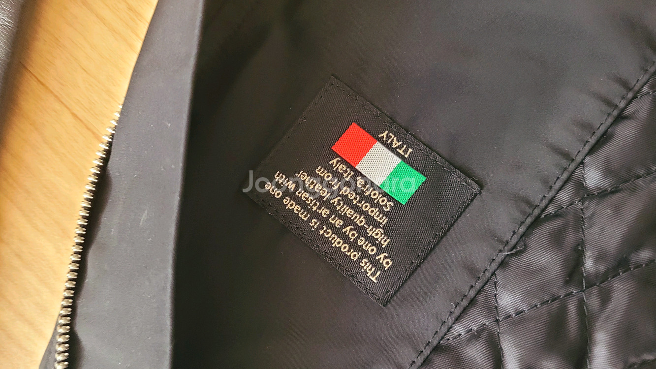 신장경 양가죽배색롱점퍼 55-66--6