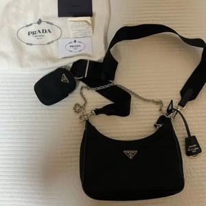 프라다 테수토 호보백 리에디션 2005 블랙