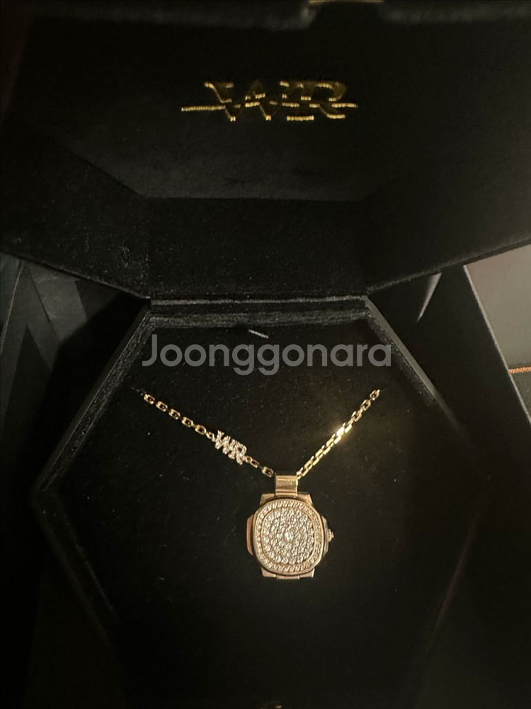 워치링 PP 풀다이아 L 목걸이 로즈골드 18K--0