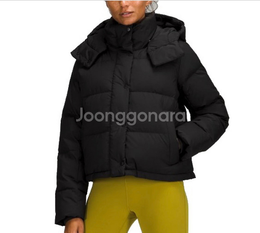 룰루 레몬 윈더 퍼프 크롭 패딩 (4) 사이즈--0