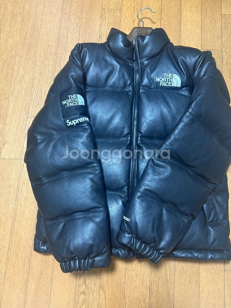 슈프림 노스페이스 레더눕시 L사이즈--0