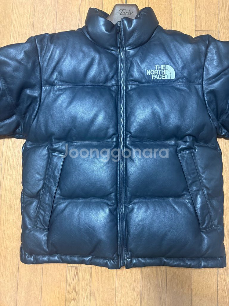 슈프림 노스페이스 레더눕시 L사이즈--5