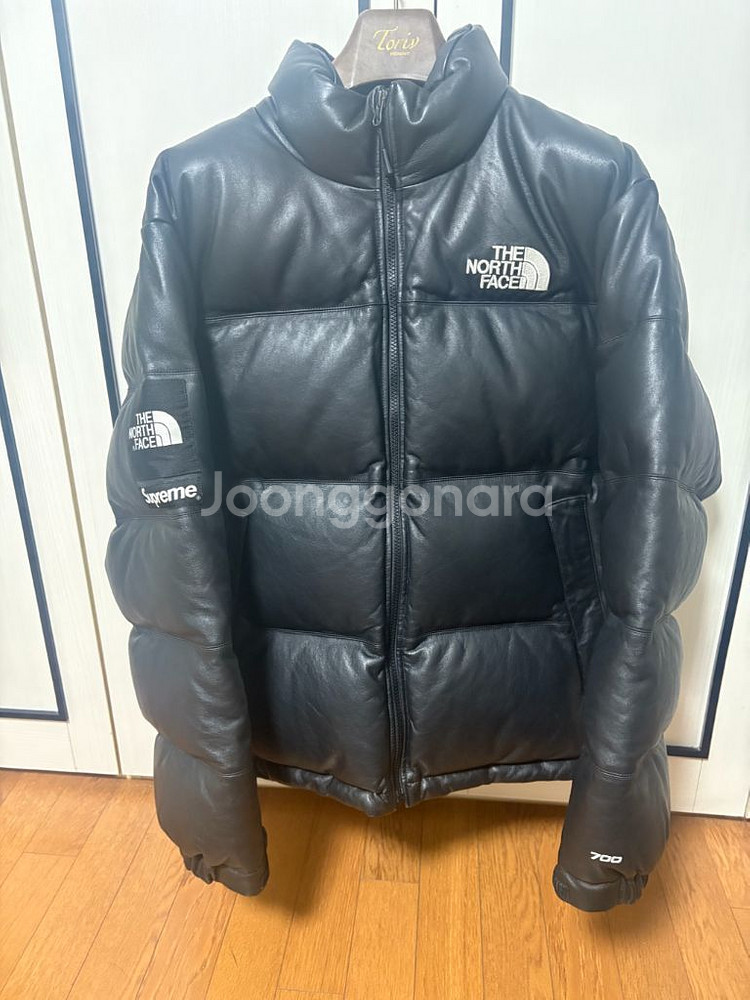 슈프림 노스페이스 레더눕시 L사이즈--1