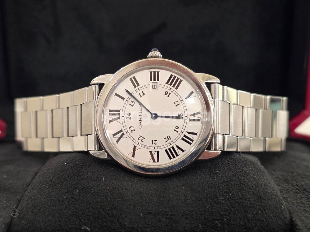 까르띠에 롱드솔로LM 36MM 스틸쿼츠 13년 인보이스--2