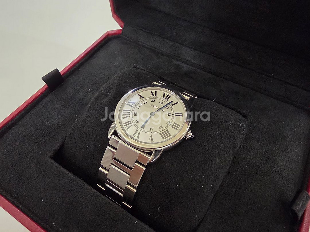 까르띠에 롱드솔로LM 36MM 스틸쿼츠 13년 인보이스--3