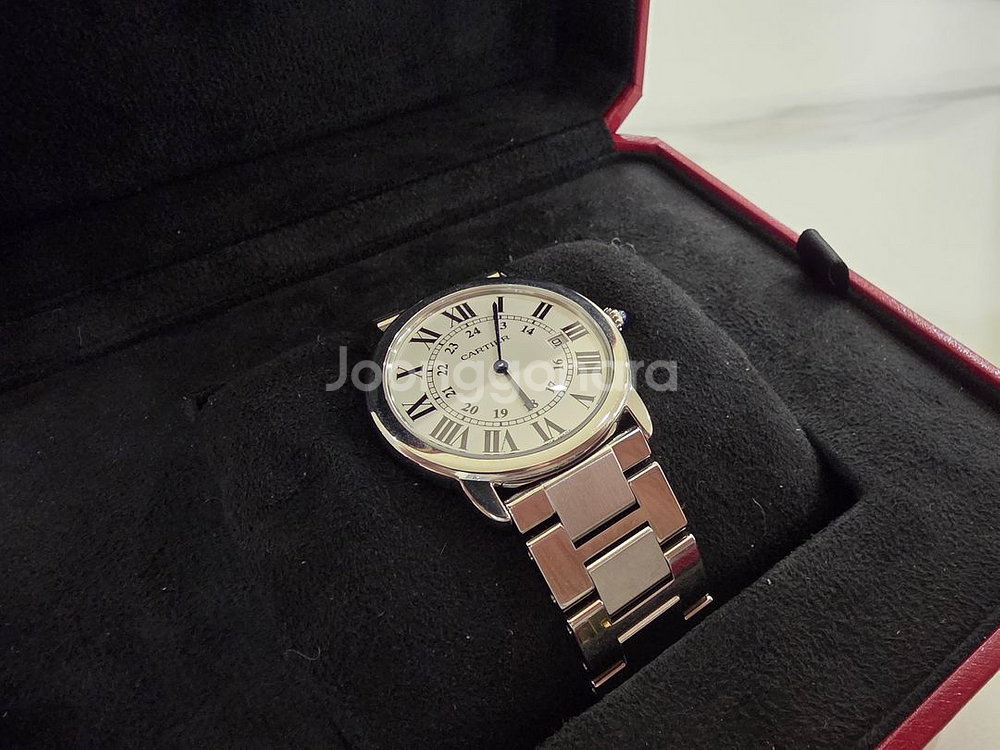 까르띠에 롱드솔로LM 36MM 스틸쿼츠 13년 인보이스--4