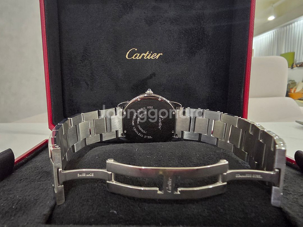 까르띠에 롱드솔로LM 36MM 스틸쿼츠 13년 인보이스--8