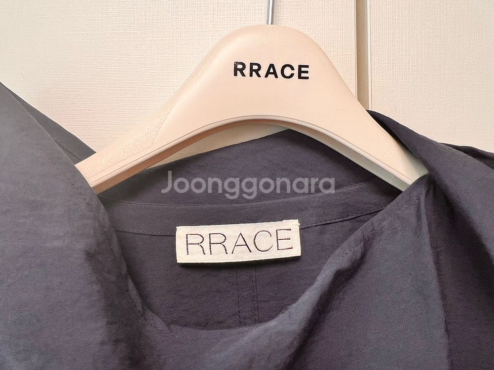 RRACE 레이스 타이 블라우스 네이비 FREE--13