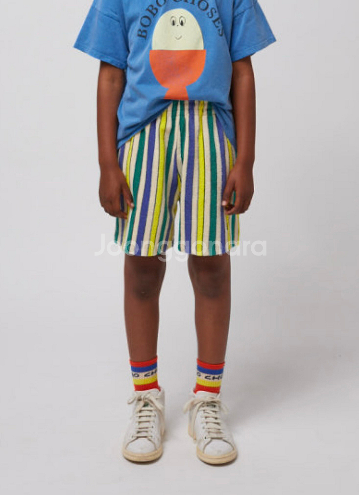 보보쇼즈 스트라이프 반바지 8-9--0