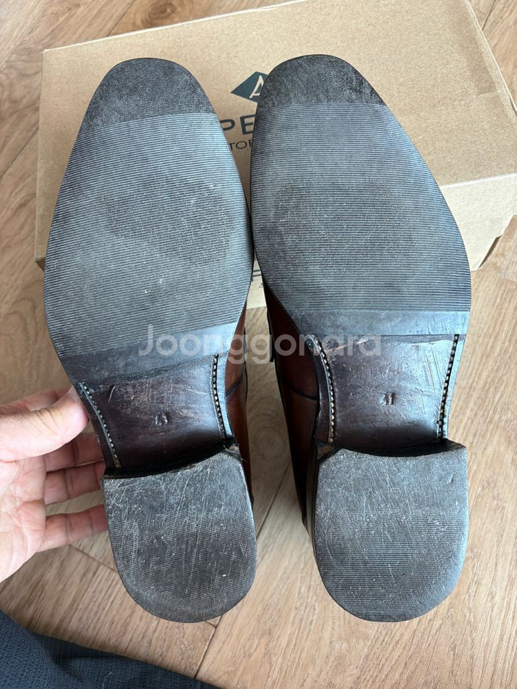 벨기에 남성 남성구두 갈색 EU 41(운동화기준 265--9