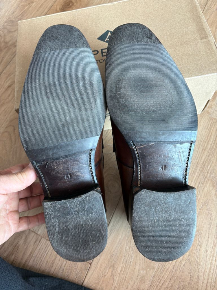 벨기에 남성 남성구두 갈색 EU 41(운동화기준 265--9