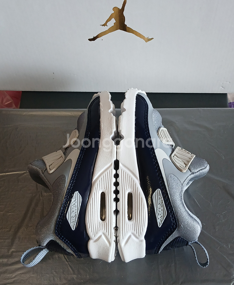 나이키키즈 에어맥스 타이니 130운동화 그레이--4