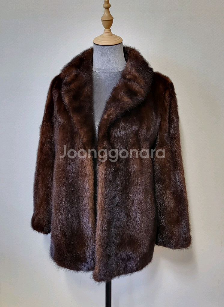 천연 풀스킨 롱 밍크코트 55 모피 퍼 자켓 여성 여자--0