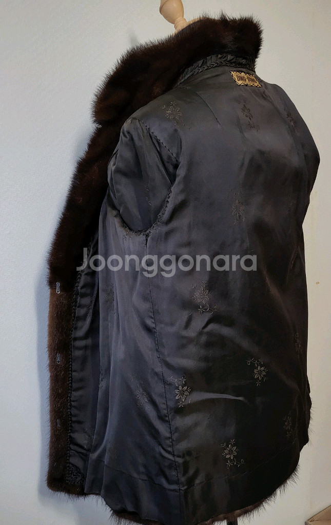 천연 풀스킨 롱 밍크코트 55 모피 퍼 자켓 여성 여자--6