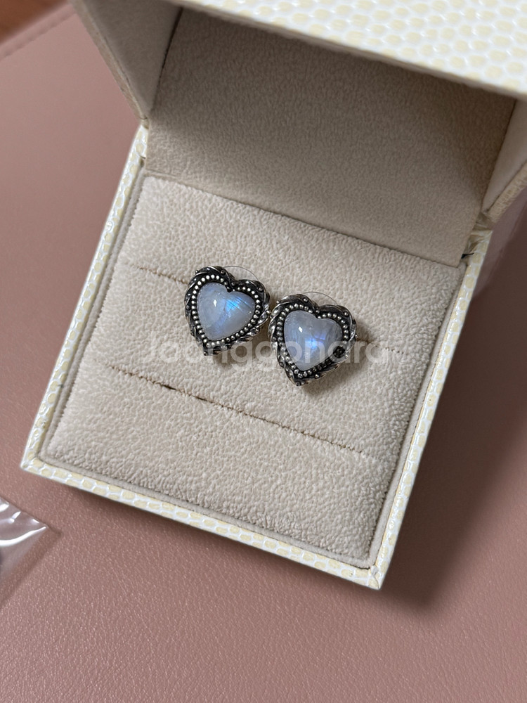 플로움 문스톤 목걸이, 귀걸이(실버)--1