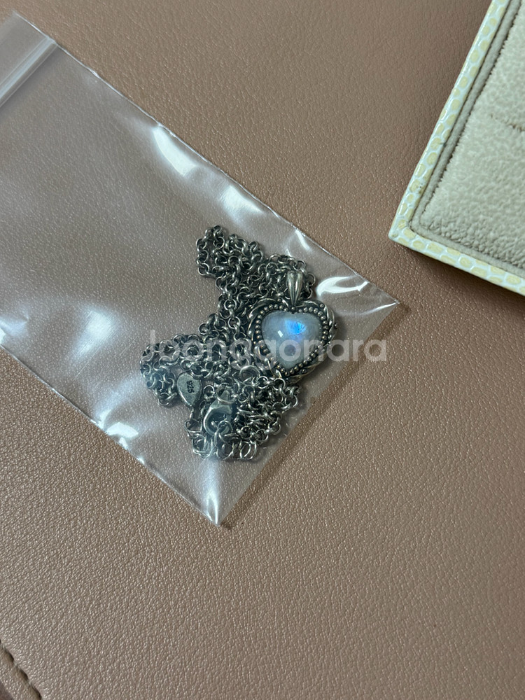 플로움 문스톤 목걸이, 귀걸이(실버)--2