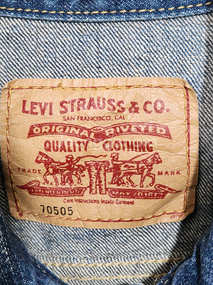(L) 리바이스 데님자켓 레드탭 청자켓 빈티지--2