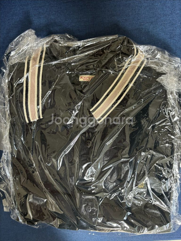 [2] 캐피탈 피케 랑글 컬러 레트로 폴로 블랙--1