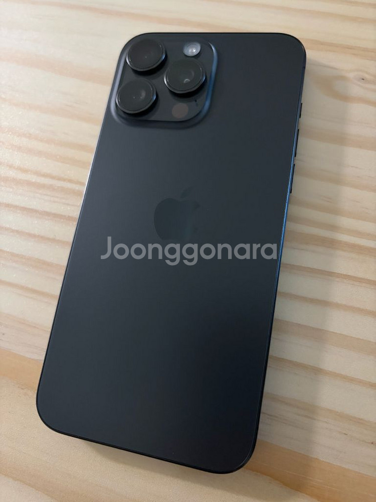 아이폰15 프로맥스 블랙 무음판--1