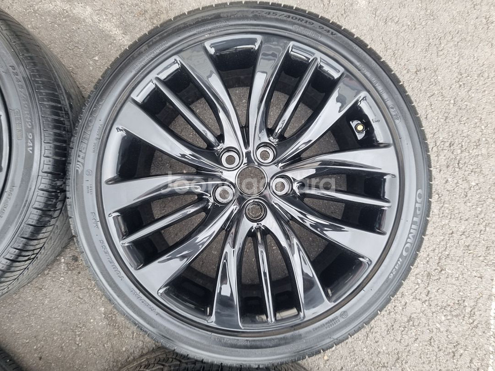 제네시스 G80 DH 19인치 프론트셋 휠타이어 팝니다--4